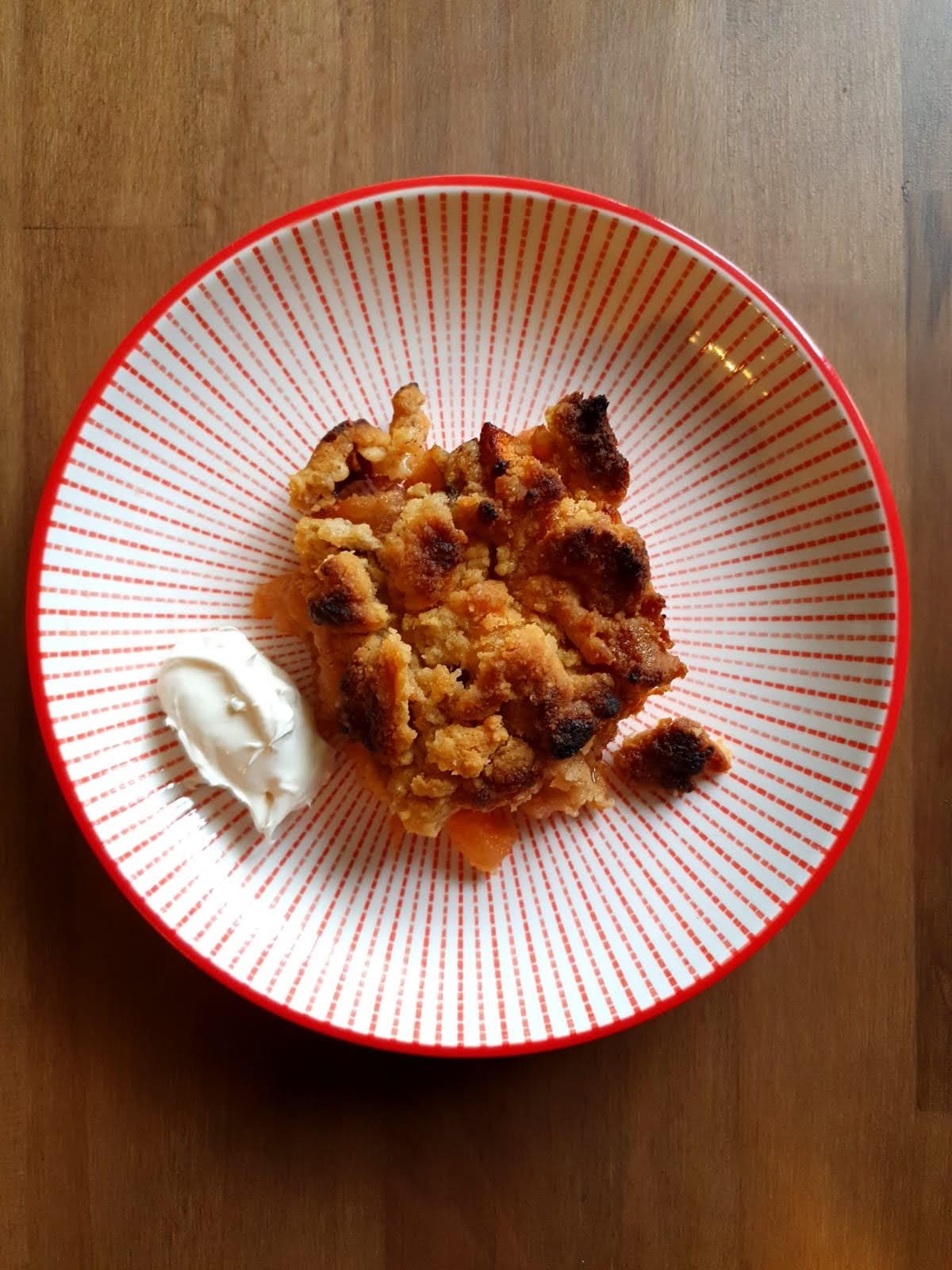 crumble aux pommes à la vanille