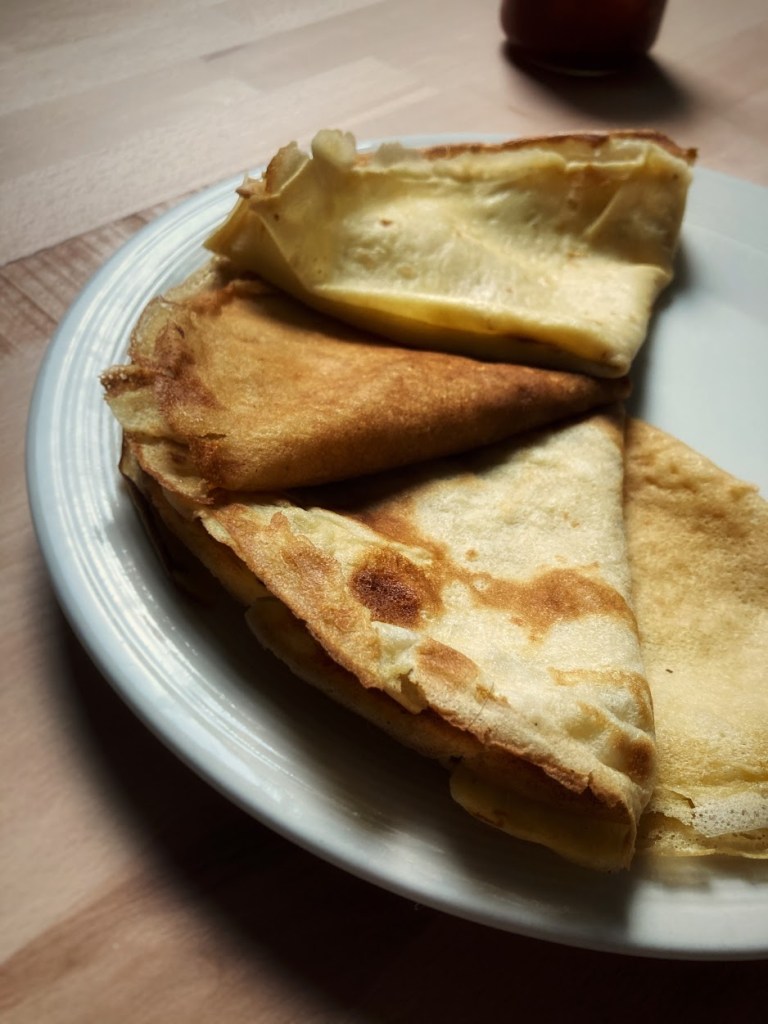 crêpes à la bière légères