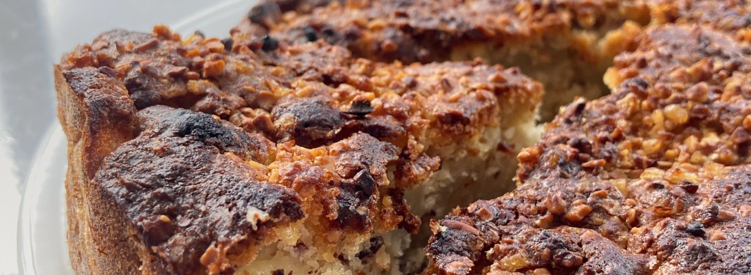 gateau moelleux poire noisette pralin