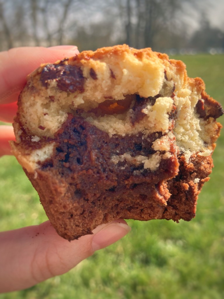 texture de brookie, fondant au chocolat et cookie