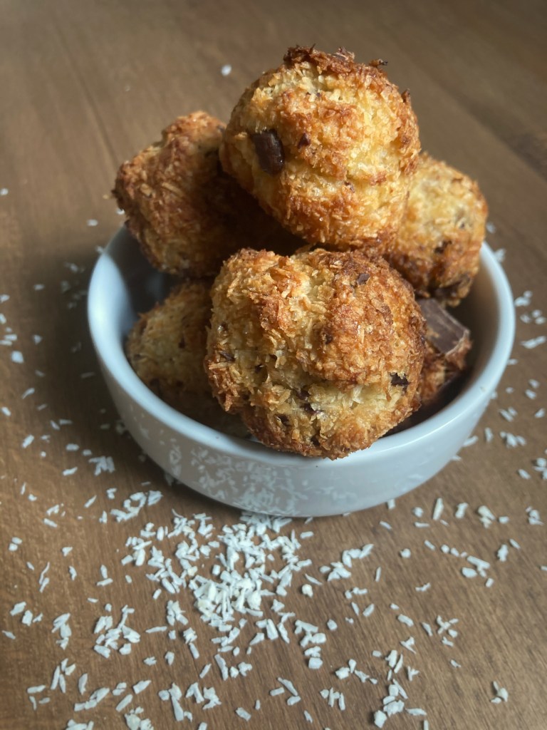 bouchées banane coco chocolat